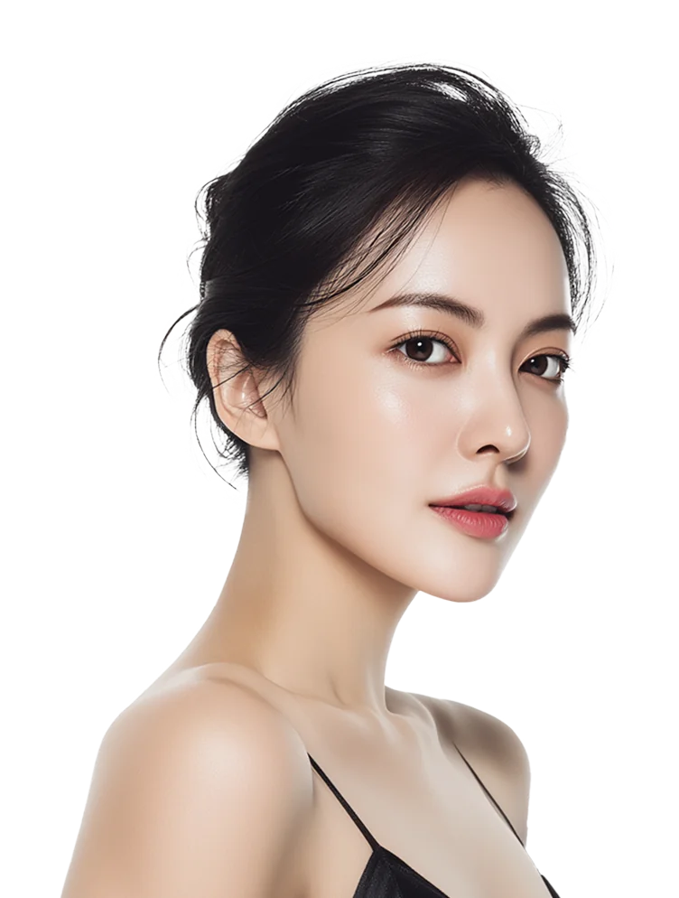 顔面消しゴム注射ビジュアルモデル