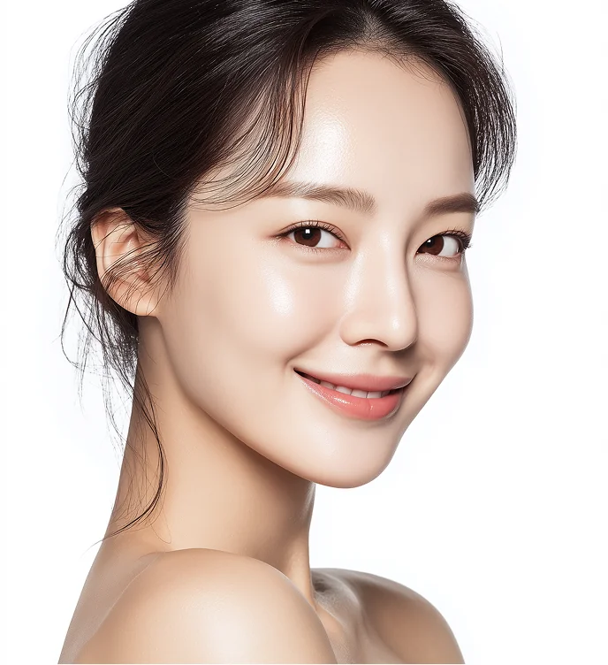 きれいな肌のビジュアルモデル