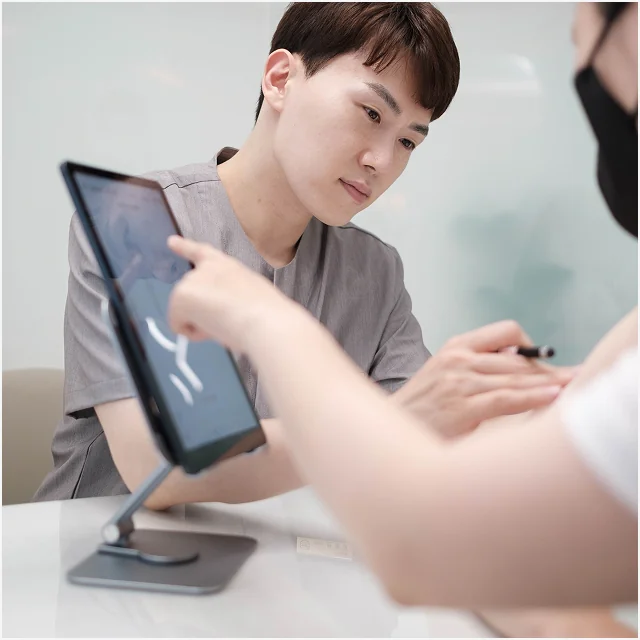 専門家によるカウンセリングと体型分析